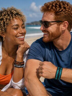 Silicone Bracelets Set 3, Unisex Inspirational Wristband Motivational Rubber